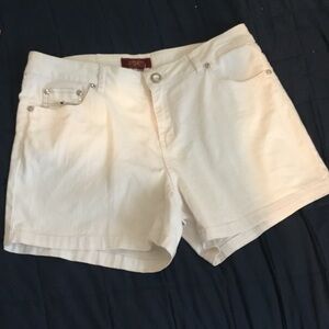 Vintage White Women's One One Authentic Denim White Shorts